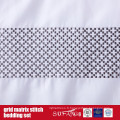 Grid Matrix Stitch Literie Design Classique